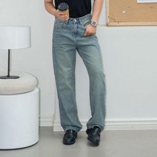 Quần jeans suông nam LarkStudio Relaxed Fit Jeans dáng ống đứng, ống suông rộng nhẹ thoải mái