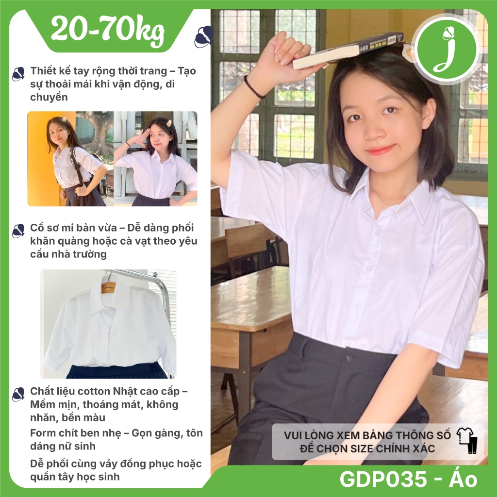 Áo sơ mi nữ tay rộng Jadiny GDP035