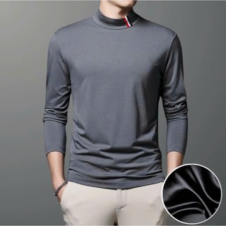 COM BO 2-3 -4Thun Giữ Nhiệt Nam Dài Tay Cổ 3 cm, Áo Lót Giữ Ấm Thu Đông, Vải Thun Co Giãn Tốt, TRẺ TRUNG