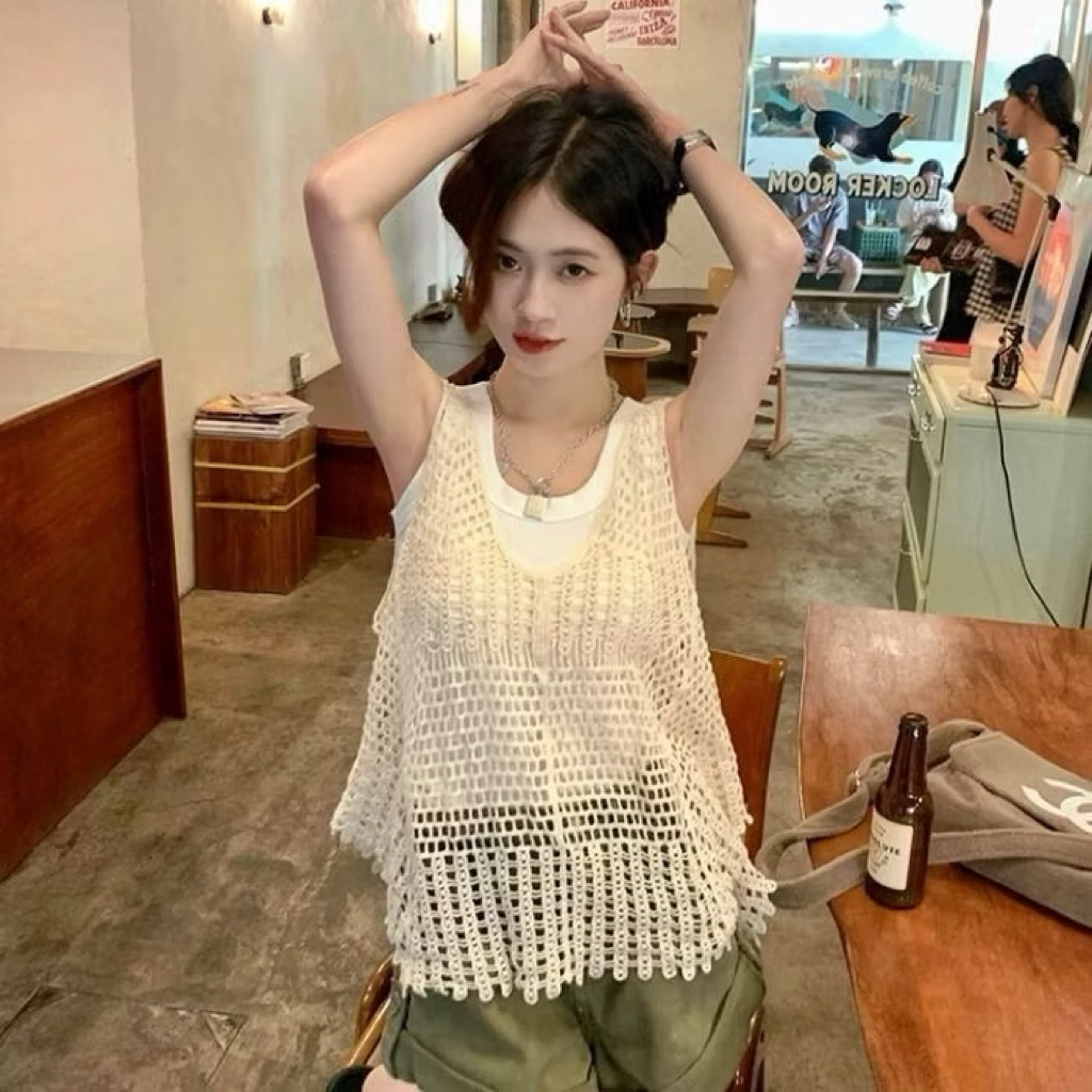 Áo dệt không tay bohemian