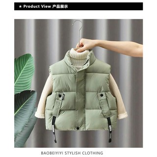  Áo phao gile cho bé áo khoác gile cho bé trai bé gái dày dặn ấm áp từ 8-20kg. 