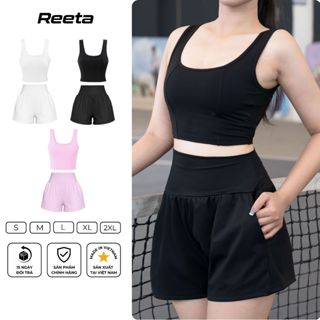  Set bộ đồ thể thao Reeta tập gym,yoga áo bra ft quần short  3044 - 3084  