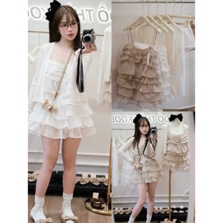 DAY CHIC - Set váy tiểu thư 2 dây rất sang chảnh