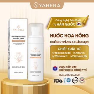 Nước cân bằng dưỡng trắng da YAHERA Premium Whitening Essence Toner giúp cân bằng độ pH da 120ml