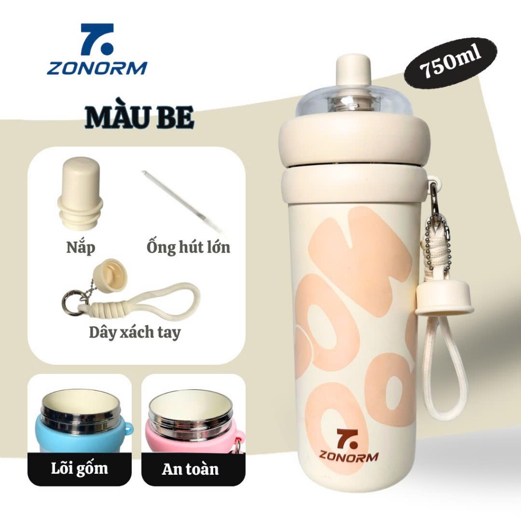 LY GIỮ NHIỆT TRÀ SỮA - ỐNG HÚT TRÂN CHÂU INOX 316L ZONORM | BigBuy360 - bigbuy360.vn