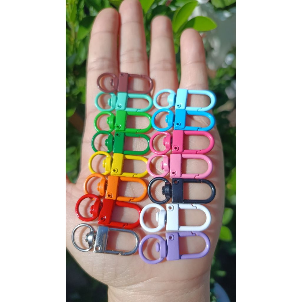 (100 cái) Móc khóa U, móc khóa tôm hùm, phụ kiện làm móc khóa