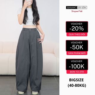  Quần gió kaki BIGSIZE Banamo Sài Gòn quần form rộng có chun sau phong cách năng động dễ phối đồ 991 