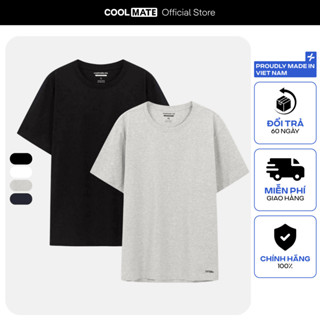 Combo 2 áo thun nam Cotton Compact phiên bản Premium chống nhăn Coolmate