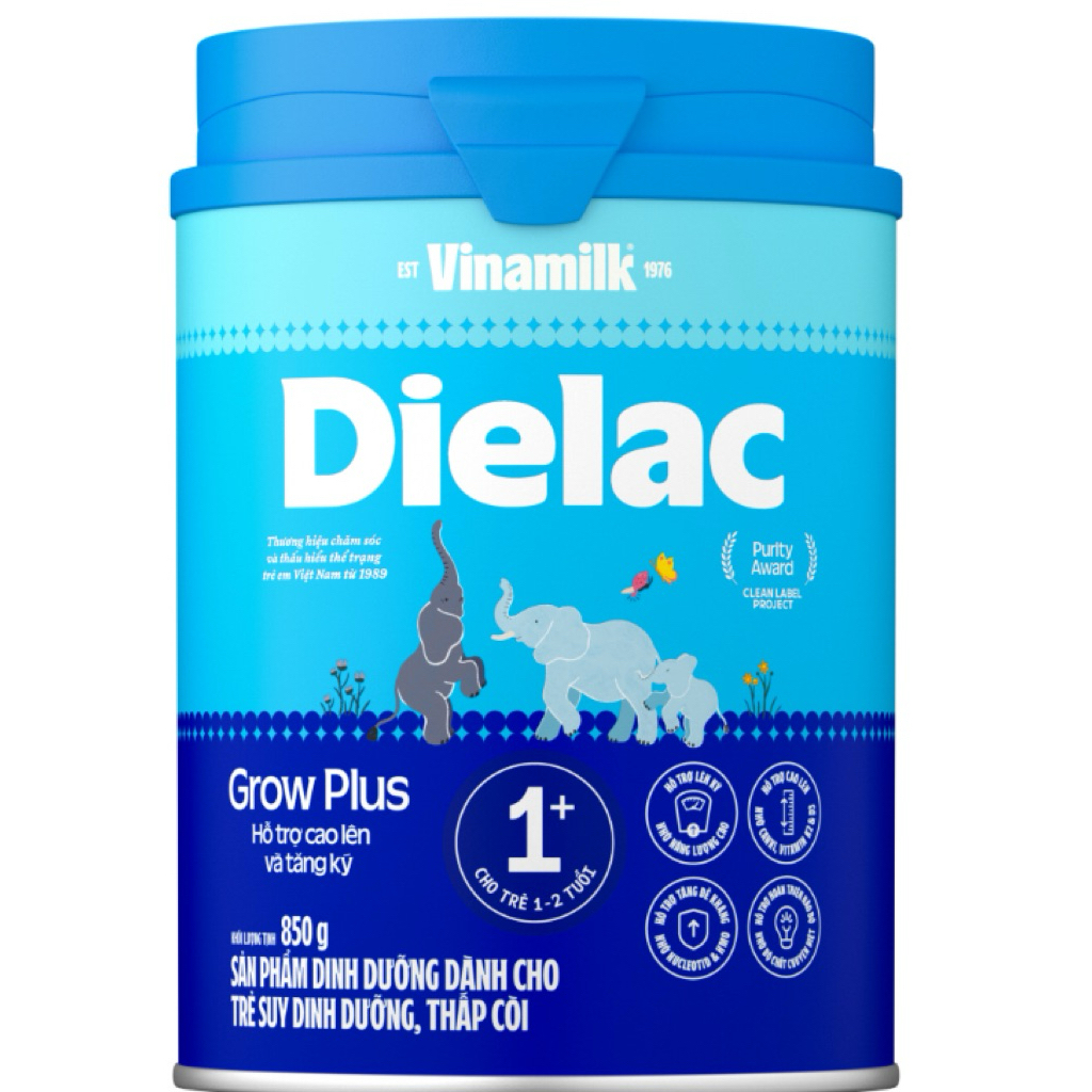 Sữa Dielac Grow plus Vinamilk 850g