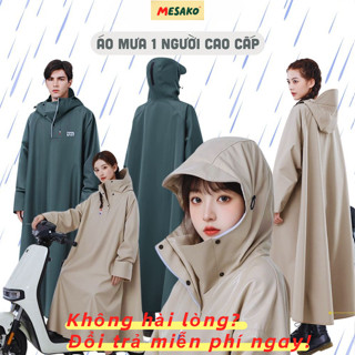  Áo Mưa vải OXFORD Một Người  Áo Mưa Trùm Kín Người siêu bền siêu chống thấm Nhanh Khô an toàn đi xe máy xe điện 