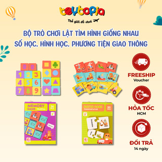 Đồ chơi montessori lật hình tìm hình giống nhau, đồ chơi rèn luyện trí nhớ cho bé