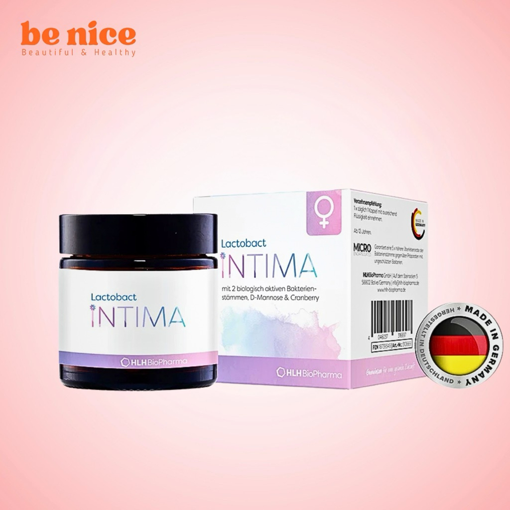 Viên uống men vi sinh phụ nữ Lactobact Intima cân bằng vi sinh tự nhiên 30 viên, 60 viên - Be Nice