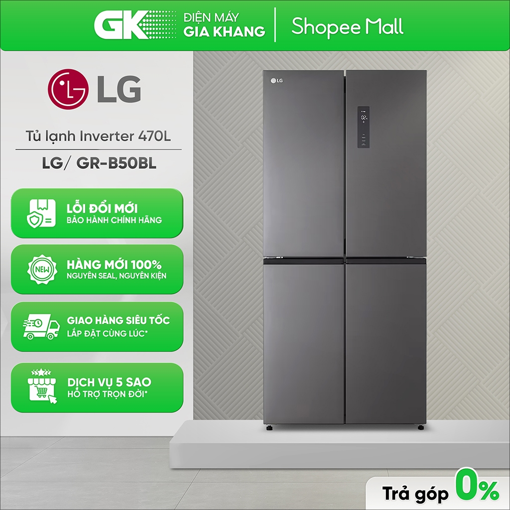 GR-B50BL - Tủ Lạnh LG Inverter 470 Lít Multi Door GR-B50BL [Freeship HCM]