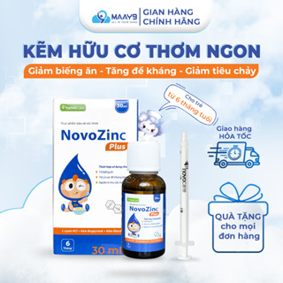KẼM HỮU CƠ NOVOCARE NovoZinC drops - plus giúp ăn ngon, giảm biếng ăn,tiêu chảy,tăng đề kháng cho bé