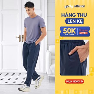 [Đồng giá] Quần gió thể thao nam YODY quần dài, chất vải nhẹ, thoáng, co giãn - SGM6021