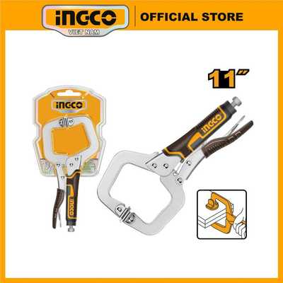 INGCO Kìm bấm khóa kẹp chữ C 11 inch HCCLW0211