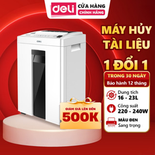 Máy Hủy Tài Liệu DELI E9952 Công Suất Lớn Máy Cắt Giấy Bảo Mật Giấy Tờ Card Cho Doanh Nghiệp Công Ty