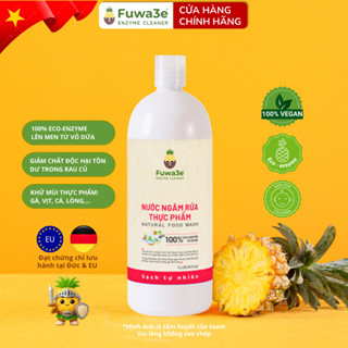Nước Ngâm Rửa Rau Quả Fuwa3e 1000ml/100ml - Enzyme Từ Vỏ Dứa, Diệt Sâu, Khuẩn, Thuốc Trừ Sâu