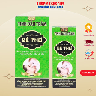 Tinh Dầu Tràm Huế, Dầu Tràm Bé Thơ Tinh Dầu Tràm Huế Chai 50ml Chuẩn 100ml Nguyên Chất- Khoaibaby