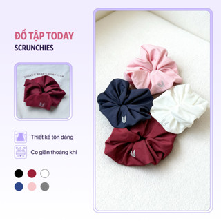Dây cột tóc scrunchies Today U Wear nhiều màu co giãn linh hoạt, độ bền cao thích hợp vận động, chơi thể thao