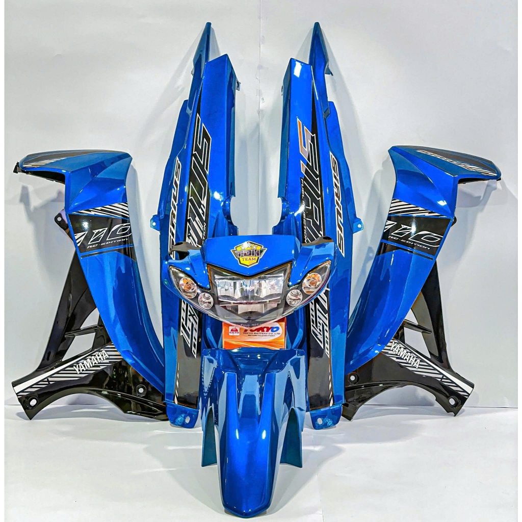 Dàn Áo Sirius 110/50cc Xanh GP Phối yếm trong đen tặng tem PVC 3 lớp