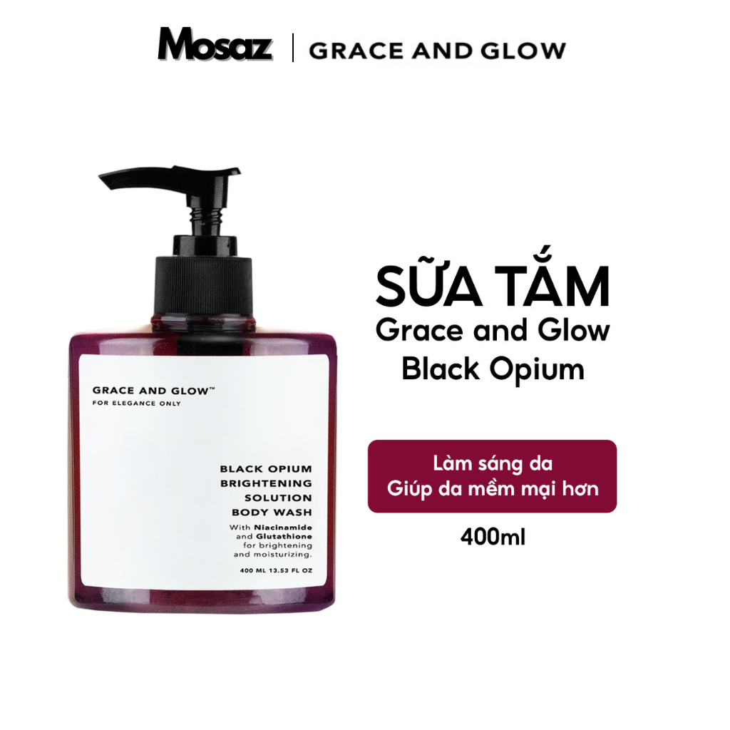 Sữa tắm sáng da Grace and Glow Black Opium Brightening Body Wash 400ml
