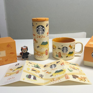  Combo Ly Bình giữ nhiệt Starbucks JEJU  Hàn Quốc chính hãng  | SS Annyeong Jeju Tumbler Mug 