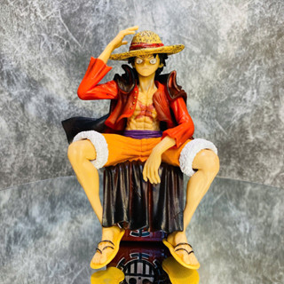  Mô hình OnePiece -  Luffy ngồi hòm Hải Tặc  Đội Mũ Rơm  