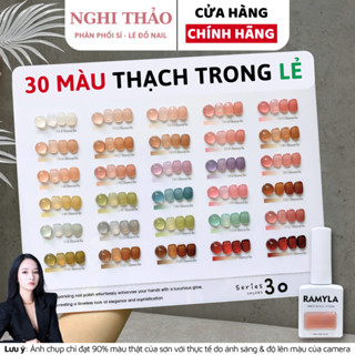Sơn gel thạch trong lẻ màu RAMYLA Nghi Thảo Nails
