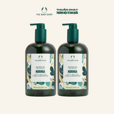 Combo 2 Sữa Tắm Hoa Chùm Ngây Shower Gel Moringa 750ml The Body Shop
