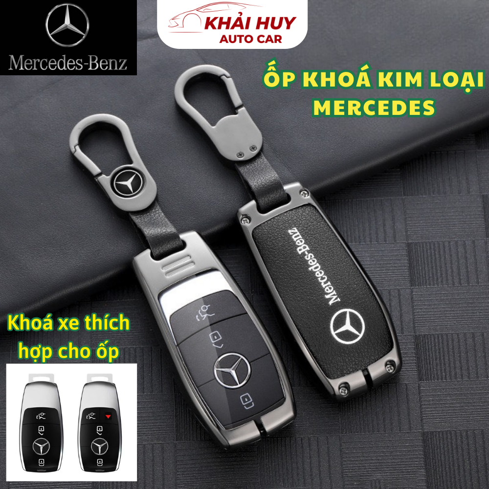 Ốp Chìa Khóa  Mercedes GLC C200 E200 C250 350 450 300 Vỏ Chìa Khóa Mercedes Bọc Chìa Khoá Mercedes