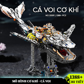  Đồ Chơi Lắp Ráp Cá Voi Cơ Khí 1388 PCS Mô Hình Lắp Ráp Cơ Khí Động Vật | Quà Tặng Cho Bé 