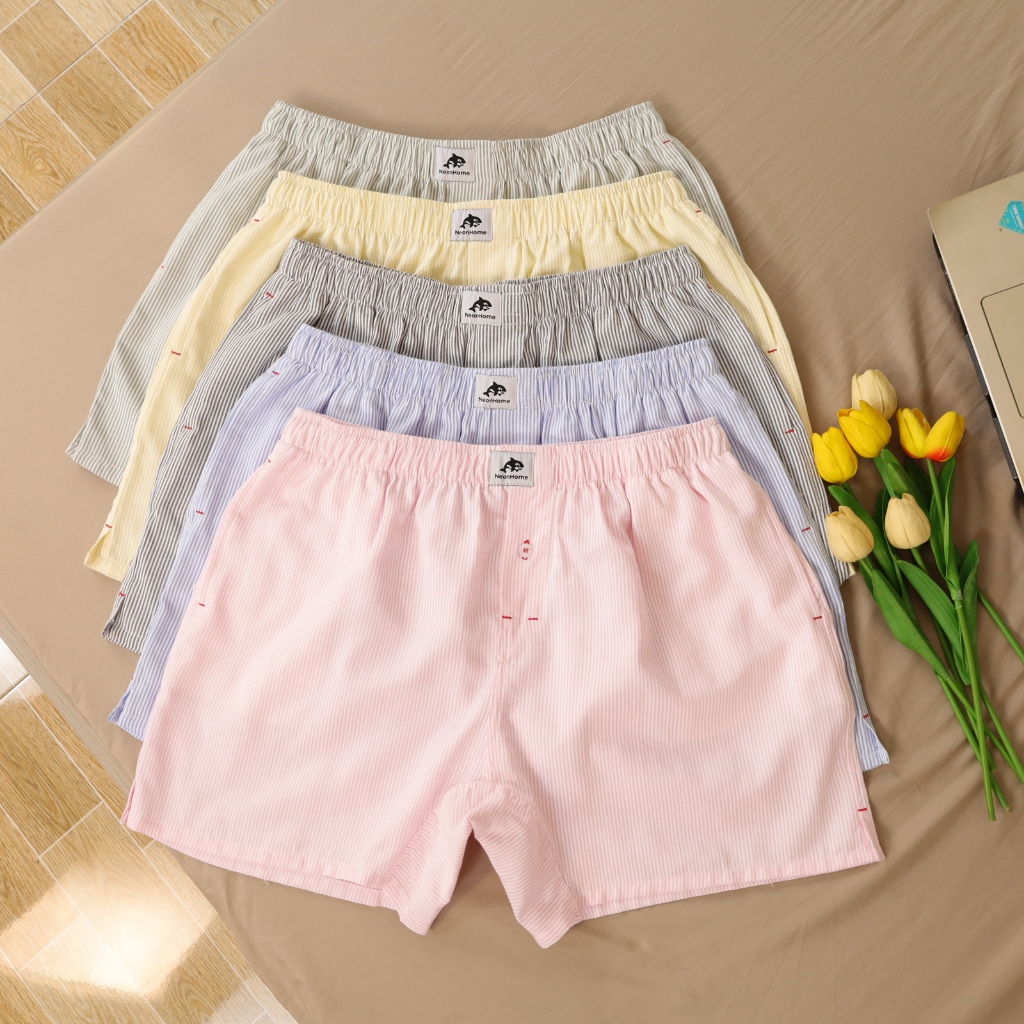 (Kate Có Túi) Quần Đùi Kate Nam Cotton Cao Cấp Có Túi 2 Bên Xẻ Lai Làm Quần Ngủ, Hay Mặc Nhà Đẹp Bền