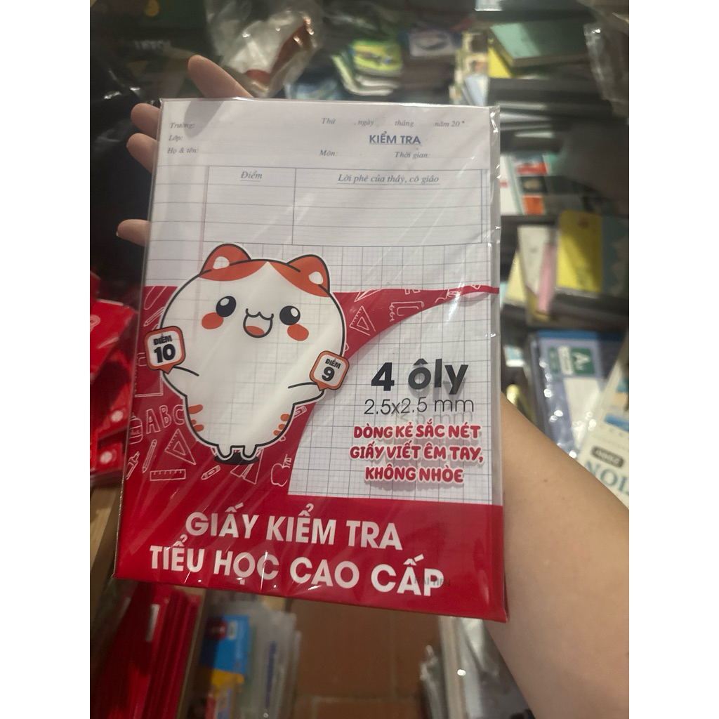 Giấy kiểm tra cấp 1 ( mẫu ngẫu nhiên)
