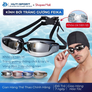 Kính Bơi Tráng Gương Nam Nữ Chống Tia UV, Mắt Kiếng Bơi Người Lớn Chống Nước Chính Hãng FEIKE 2588