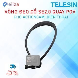 Vòng đeo cổ SE 2.0 quay POV cho Gopro / DJI Action / Insta360 / Điện thoại - Telesin S2-HNB-09