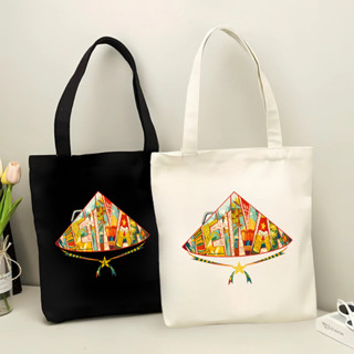 Túi tote có khóa kéo nón lá Việt Nam đặc trưng túi vải canvas đeo vai đi chơi du lịch kích thước 35x40cm tota0239