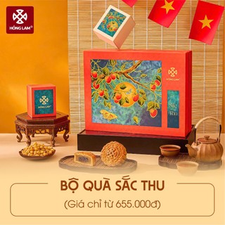 Bộ Quà Trung Thu Hồng Lam Sắc Thu 2025 – Quà Biếu Cao Cấp, Sang Trọng, Ý Nghĩa Mùa Đoàn Viên