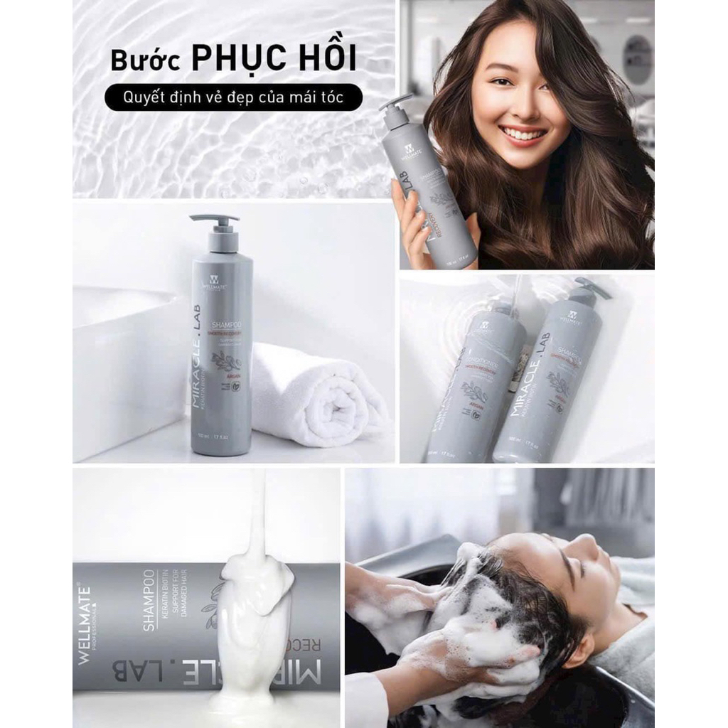 (CHÍNH HÃNG) DẦU XẢ MIRACLE LAB KERATIN BIOTIN