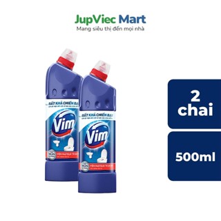  Nước Tẩy Bồn Cầu VIM Xanh 500ml Combo 2 chai  Diệt Khuẩn 99,9% Tẩy Sạch Vết Bẩn Khử Mùi Hiệu Quả 