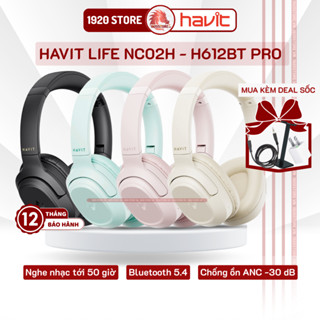  【Hỏa Tốc HCM Tai Nghe Headphone Bluetooth HAVIT LIFE NC02H Âm Thanh Stereo Chống Ồn ANC -30dB Nghe Đến 50H 