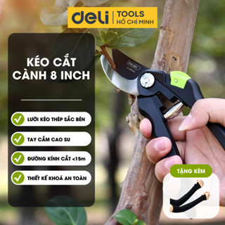 Kéo Cắt Tỉa Cành Cây Chính Hãng DELI - Lưỡi Siêu Sắc Cho Vết Cắt Ngọt - Chuyên Tỉa Cây Cảnh Bonsai