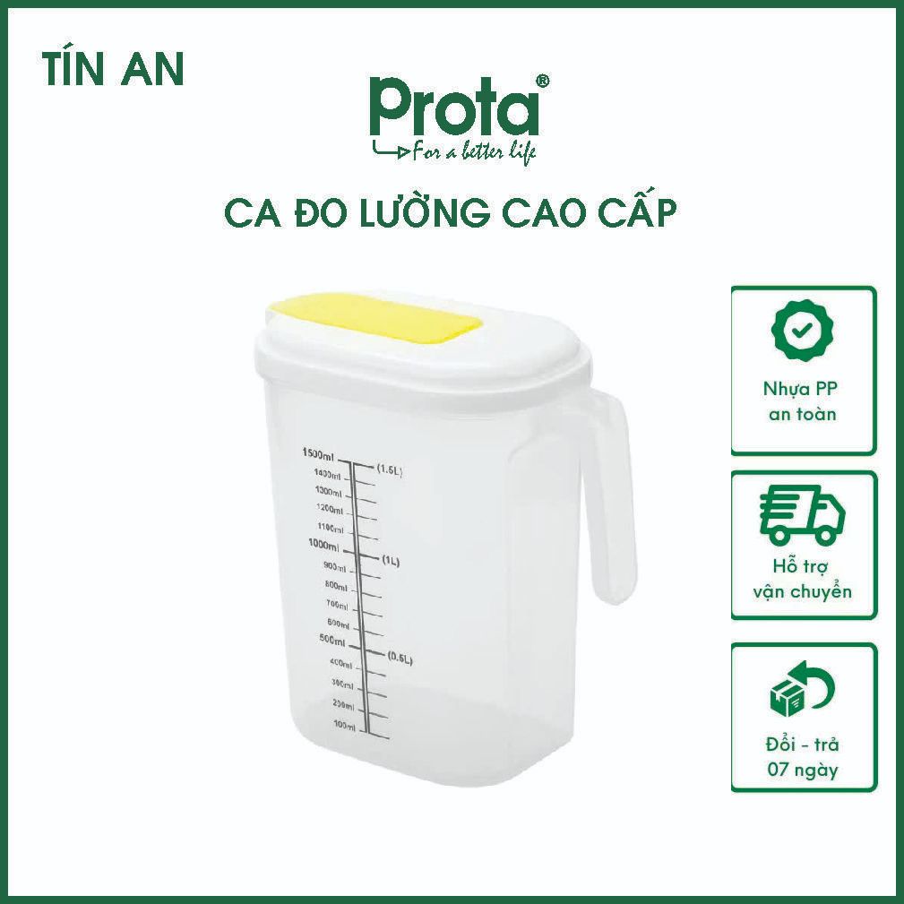 [CHÍNH HÃNG] Ca đo lường cao cấp Prota, vạch đo lường đến 1.5L– Cam kết 1 đổi 1 – Chất lượng cao