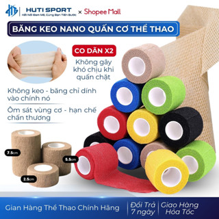 Băng Keo Cao Su Non Quấn Cơ Thể Thao HUTISPORT Bảo Vệ Cổ Tay Chân Đầu Gối Chơi Cầu Lông Đá Bóng