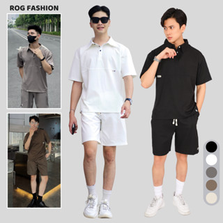  Set Bộ Đồ Nam Cổ Sơ Mi Cao Cấp ROG FASHION Mặc Đi Đám Cưới Đi Biển Form Rộng Chất Vải Kaki Dày Dặn Đứng Form ĐB01 