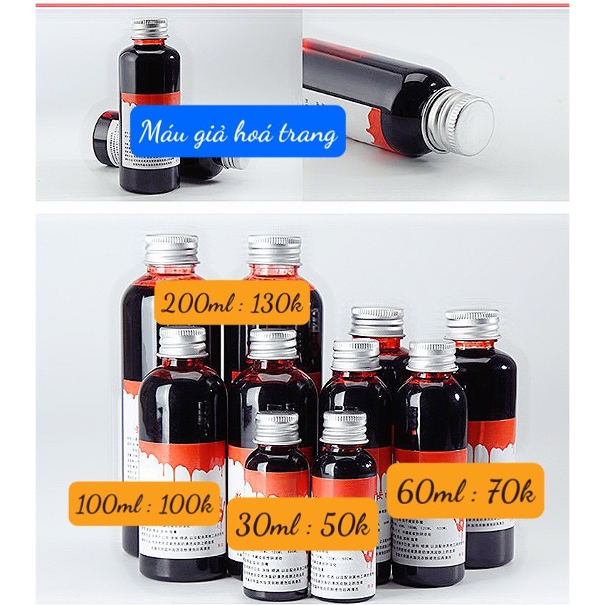 Máu Giả Hóa Trang Halloween Đạo Cụ Chụp Ảnh Concept Kinh Dị