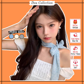  Turban Quàng Cổ Unisex Khăn Lụa Quấn Túi Mềm Mại Phong Cách Y2K Xinh Xắn Thời Trang Thu Đông 5x190cm - Mã TD100 