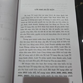 Sách - Bộ luật tố tụng dân sự (sđ,bs 2025) (NXB Chính trị quốc gia Sự thật)