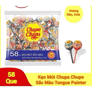 Kẹo Mút Chupa Chups Hương Hỗn Hợp VitaminC 60 Cái Mix Vị Food Ăn Vặt Candy Chua Snack Vị Chua Đường
