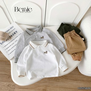  Bộ polo dài tay Luckdog bé trai bộ thu đông cho bé đi học đi chơi Bernie H0525B06 